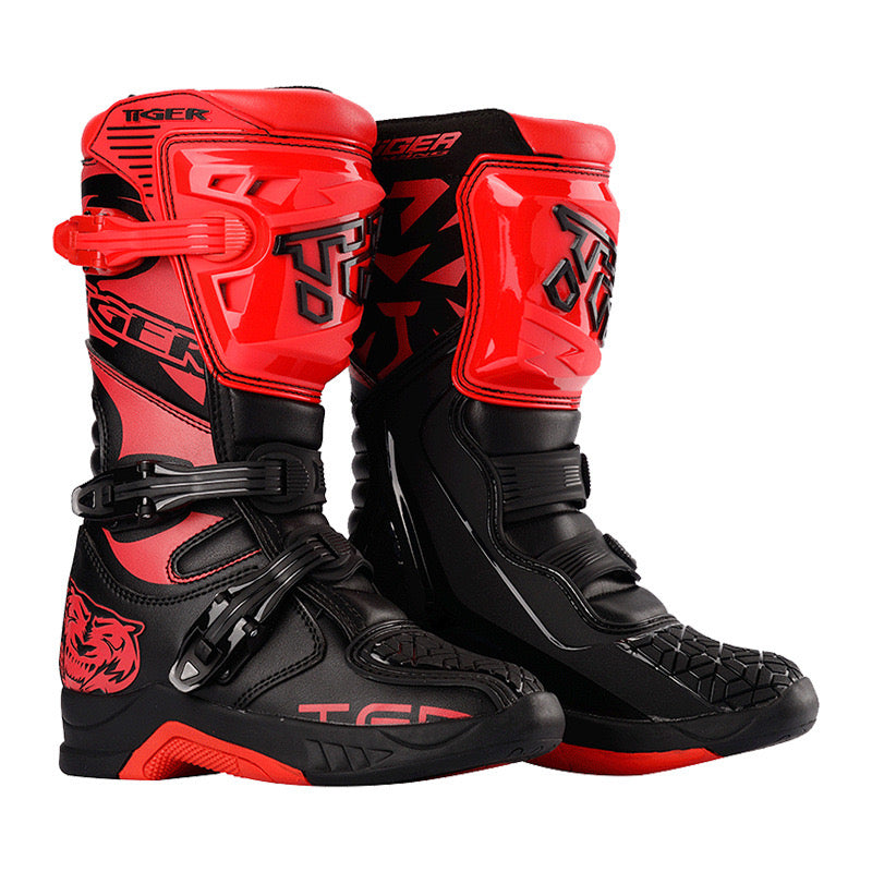KIDS Motorcycle Sportbike TIGER riding boots & shoes Anti-slip Protection Shoes Titanium Alloy Grinding Block