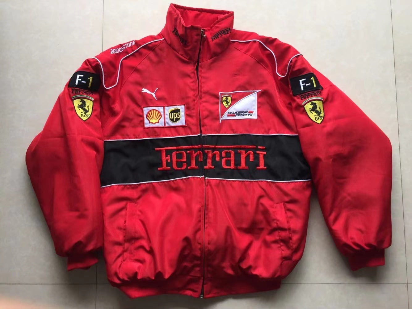 Motorcycle Bike Racing cool jacket suit Ferrari