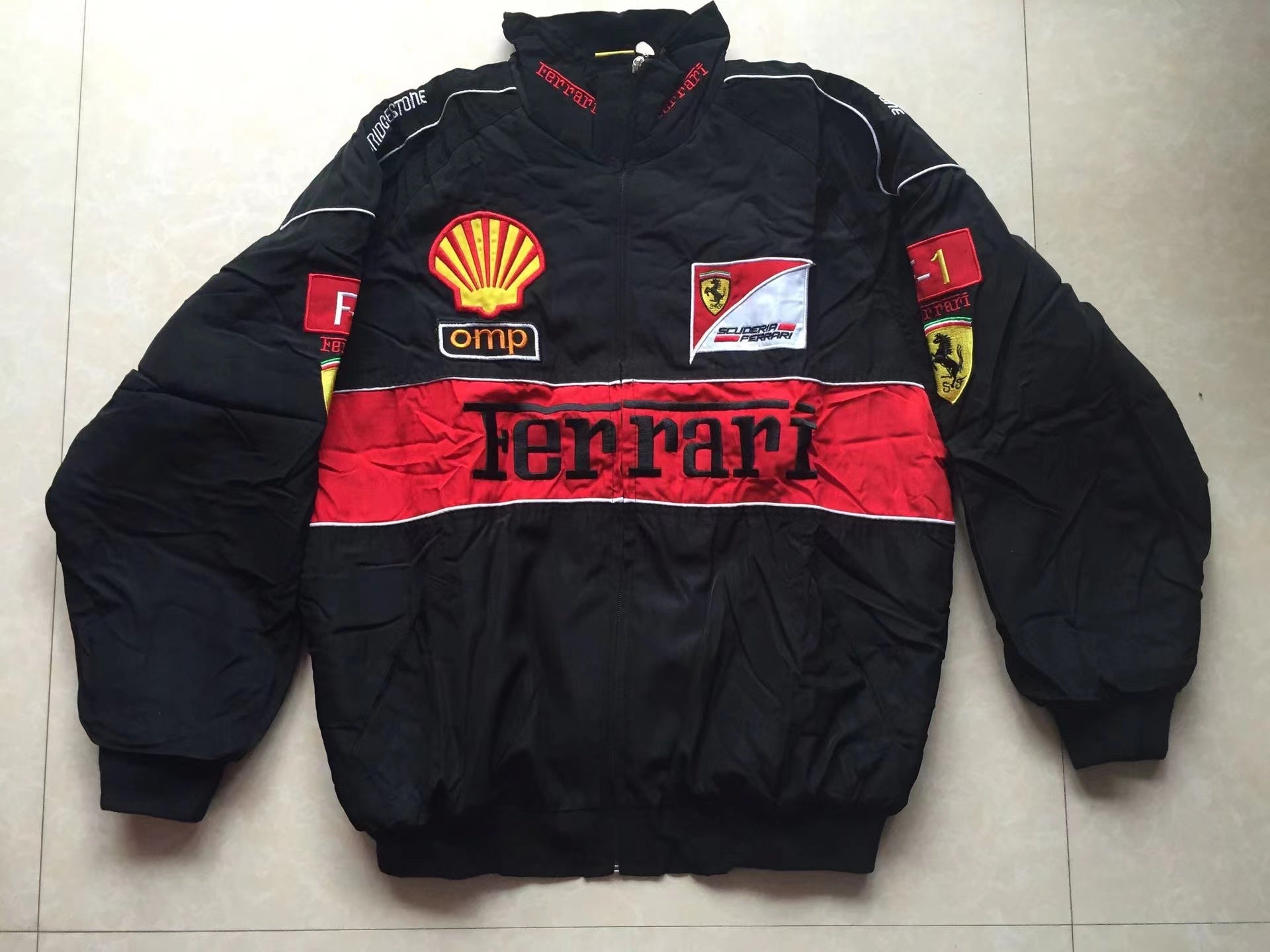 Motorcycle Bike Racing cool jacket suit Ferrari