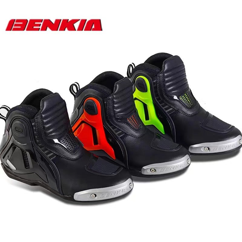 Motorcycle Sportbike Benkia Track Gear has riding boots & shoes Anti-slip Protection Shoes Titanium Alloy Grinding Block