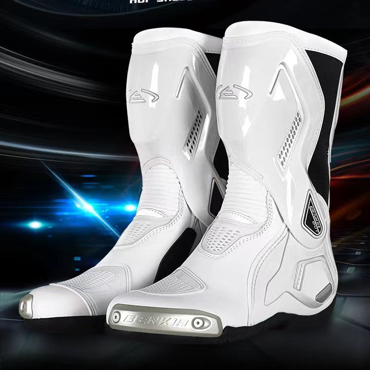 Motorcycle Sportbike Benkia Track Gear has riding boots & shoes Anti-slip Protection Shoes Titanium Alloy Grinding Block