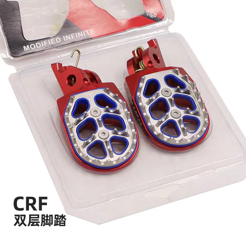 CNC Aluminum Light Weight Motorcycle Foot Pegs Footrest for HONDA CR125/250 CRF150R CRF250/450R CRF250/450X