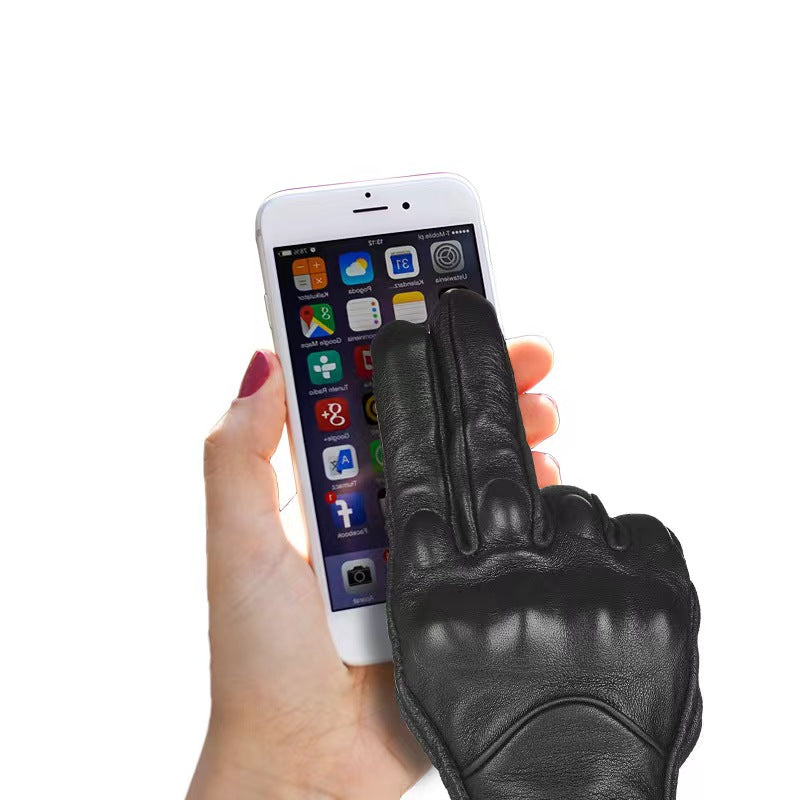 Motorcycle Sportsbike Dirtbike Racing anti-slip Four seasons Gloves Mobile phone touch screen