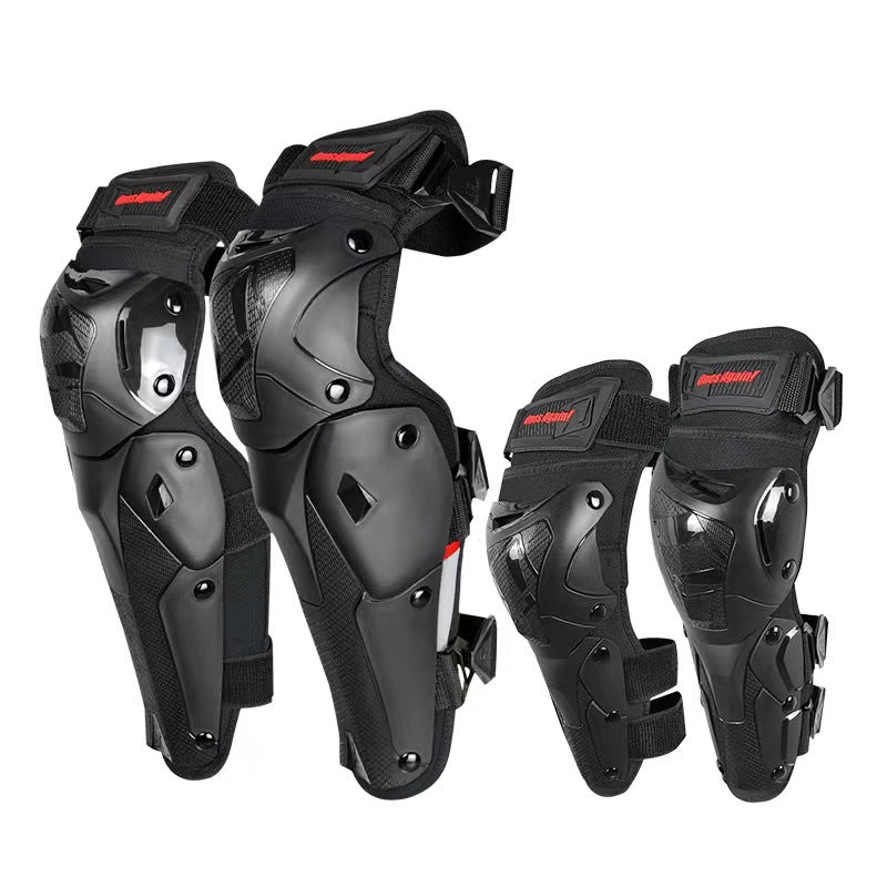 Motorcycle Dirtbike Protection (Knees, Elbows, Body)Adjustment, Hook and loop thigh, upper calf and alower calf straps. Construction, Open-back design, shin coverage. Protection