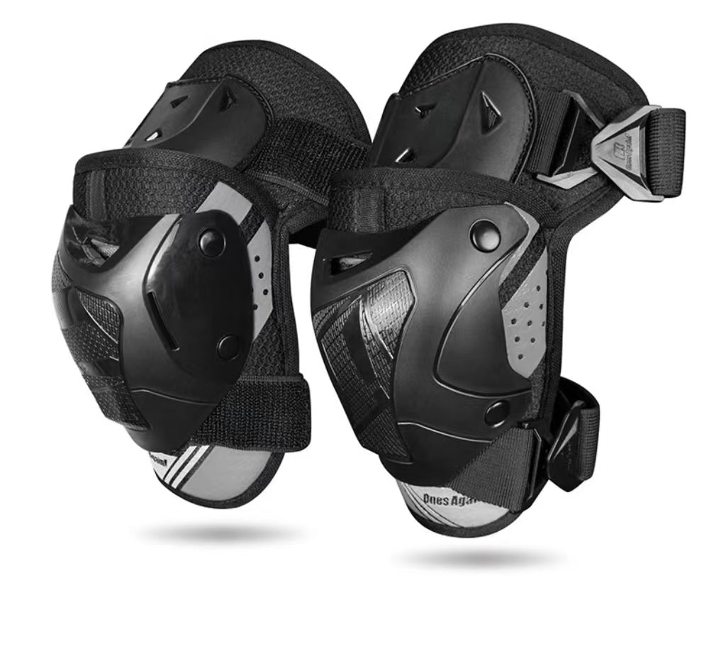 Motorcycle Dirtbike Protection (Knees, Elbows, Body)Adjustment, Hook and loop thigh, upper calf and alower calf straps. Construction, Open-back design, shin coverage. Protection