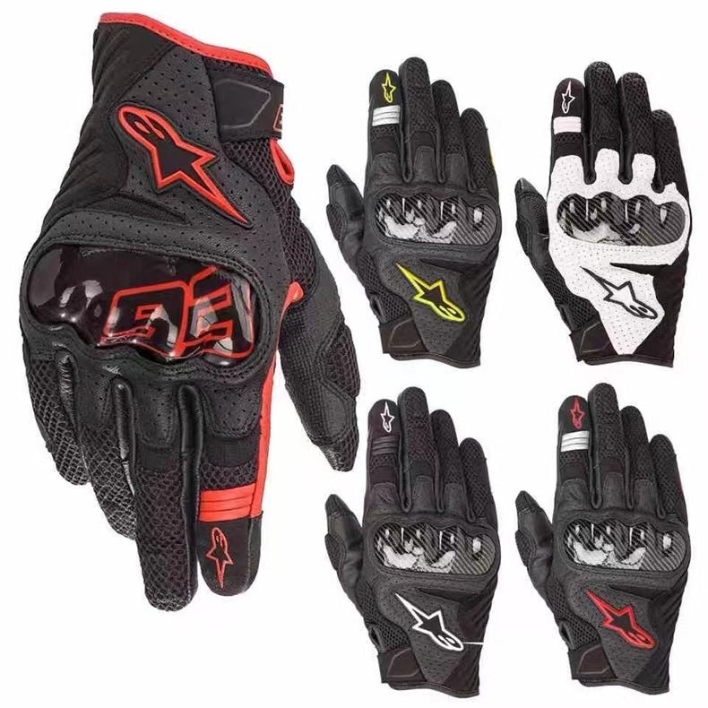 Motorcycle Sportsbike Dirtbike Racing anti-slip Four seasons Gloves Mobile phone touch screen
