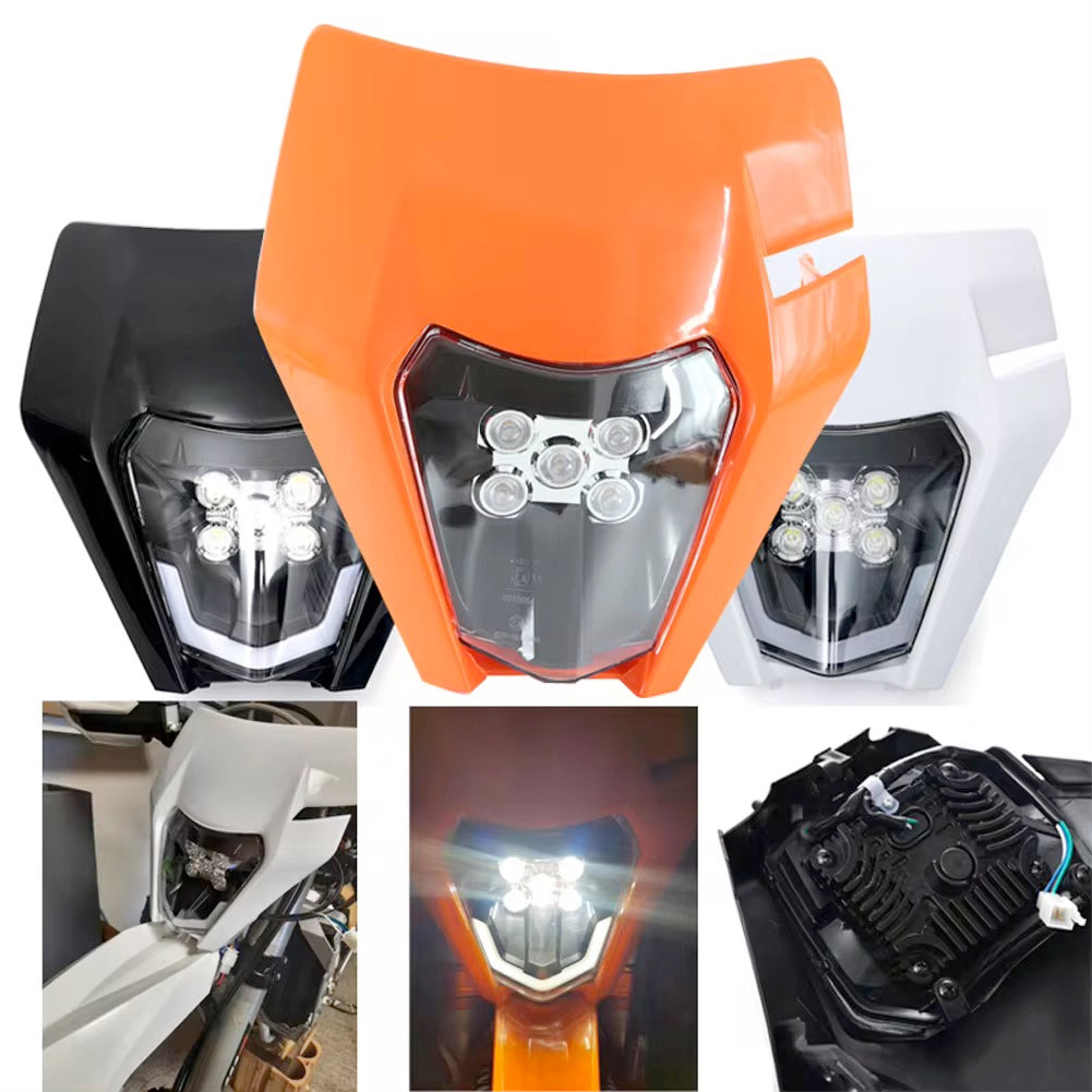Chinese Dirtbike Led Headlight Super Brightness LED Fog Light For Car Driving Round Headlight With 12V Motorcycle Headlight
