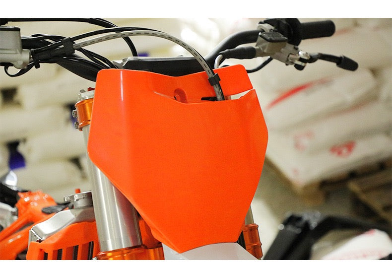 KTM Dirtbike Motorcycle Front Number Plate Plastic Cover Black White Orange For KTM EXC EXCF SX SXF XC XCF XCW XCFW 125 150 250 300 350 450