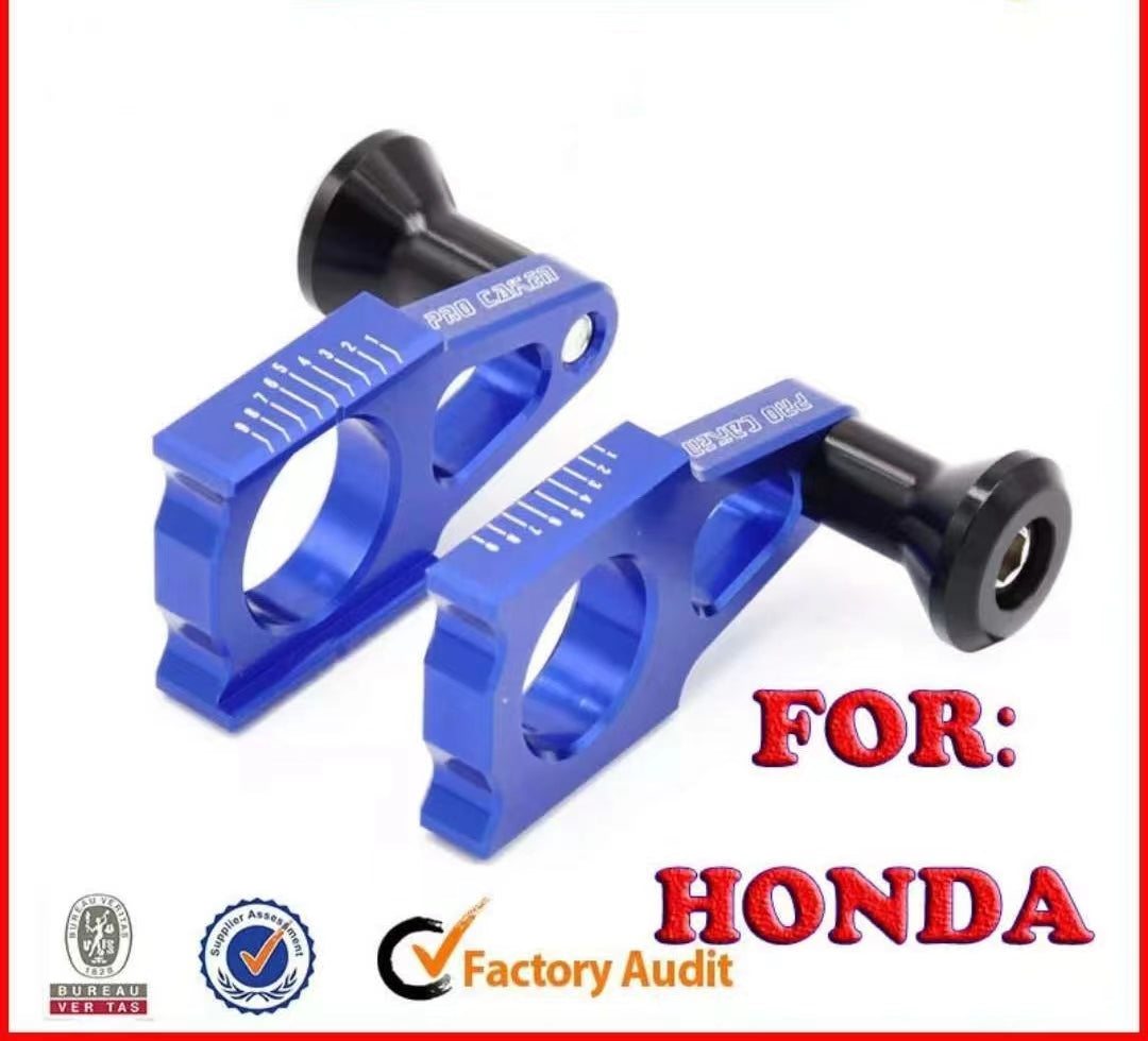 Honda Dirtbike CNC Aluminum Rear Chain Adjuster Axle Blocks  CR125 CR250 2002-2007 CRF250R CRF250X CRF250RX CRF450R CRF450X CRF450RX