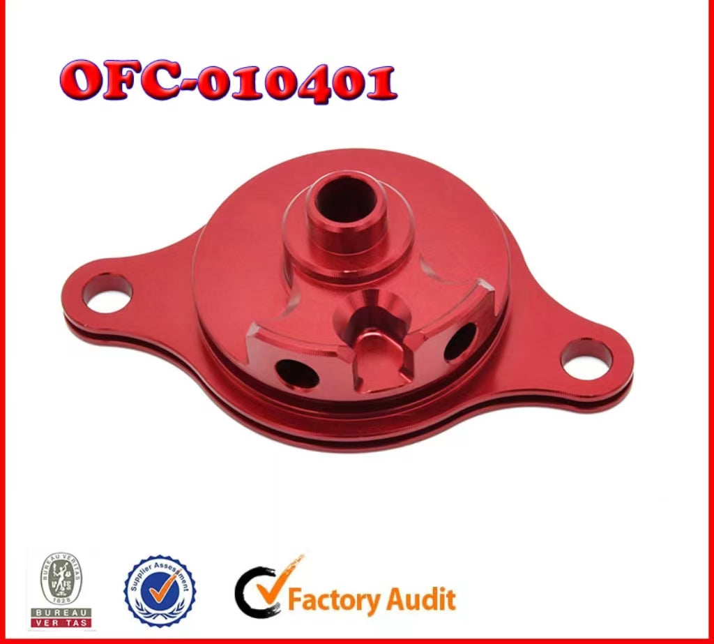 CNC Aluminium Oil Filter Cover Cap For Honda  CRF450R 2009-2015 2016 Dirt Bike