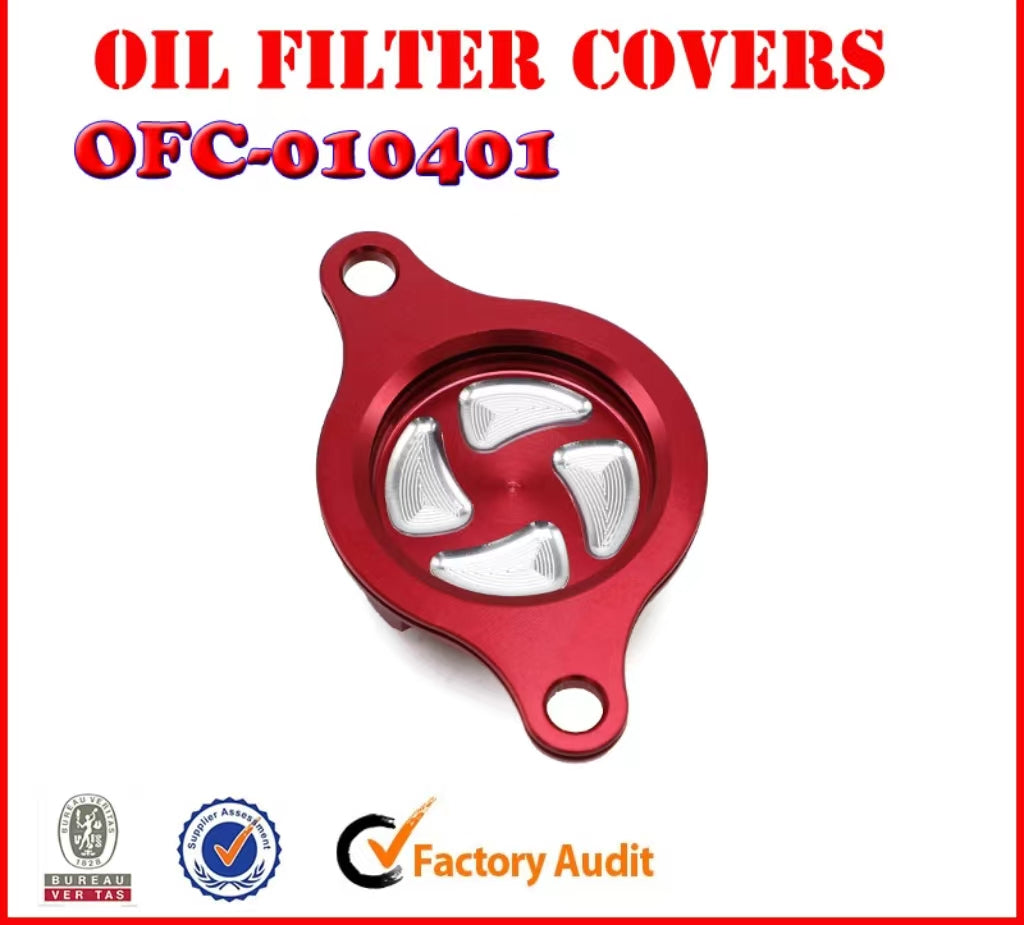 CNC Aluminium Oil Filter Cover Cap For Honda  CRF450R 2009-2015 2016 Dirt Bike