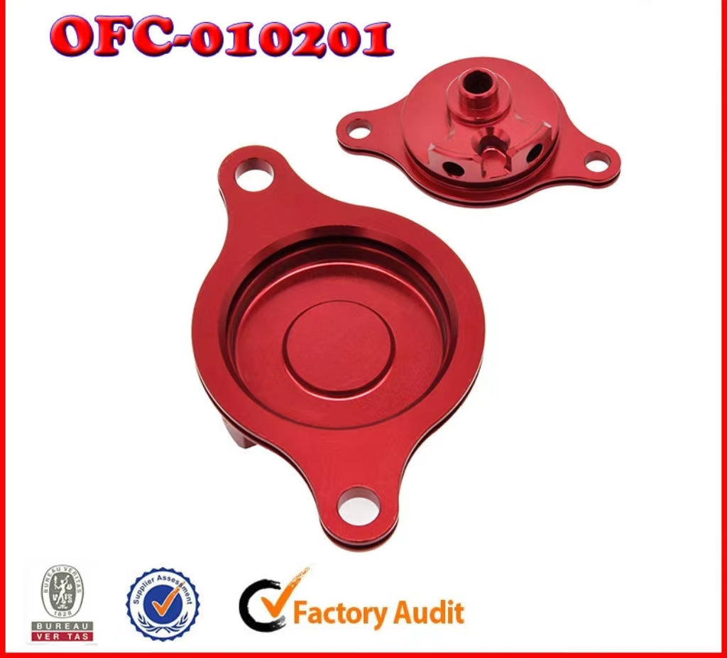 CNC Aluminium Oil Filter Cover Cap For Honda CRF250R 2009-2015 2016 Dirt Bike CRF 250R  Motorcycle Universal Parts