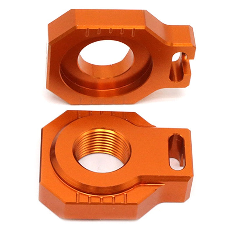 KTM Dirtbike CNC 20mm Rear Axle Blocks Chain Adjuster Block For KTM SX SXF XC XCF XCW XCWF EXC EXCF 125 250 300 350 400 450 500 530 2008-2020