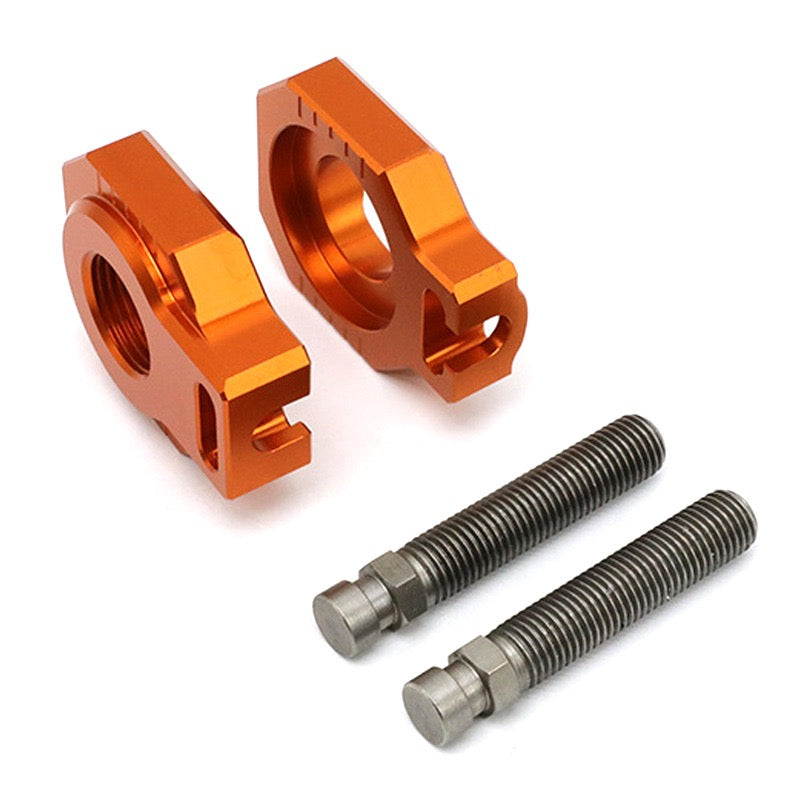 KTM Dirtbike CNC 20mm Rear Axle Blocks Chain Adjuster Block For KTM SX SXF XC XCF XCW XCWF EXC EXCF 125 250 300 350 400 450 500 530 2008-2020