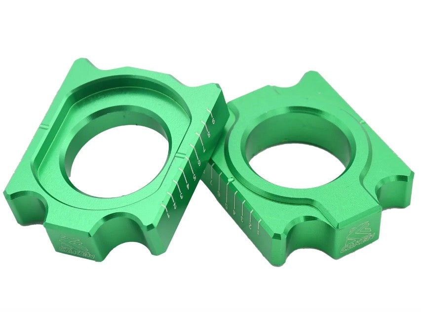 SUZUKI Dirtbike CNC Rear Chain Adjuster Axle Block For Suzuki RMZ250 RMZ450 RMX450Z For Kawasaki KX125 KX250 KX250F KX450F KLX450R 2003-2018