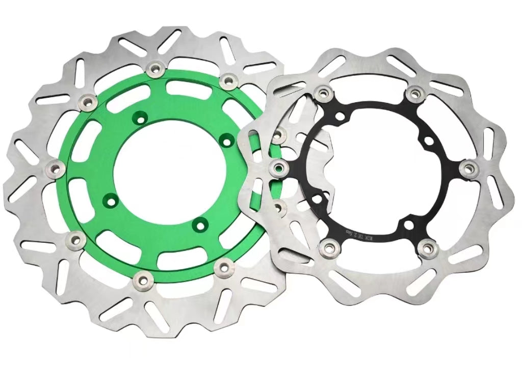 KAWASAKI Dirtbike Motorcycle 320mm 270mm Front Rear Floating Brake Disc Rotor Disk For Kawasaki KX 125 250 250F 450F 2006-2021 KLX450R 2007-2021