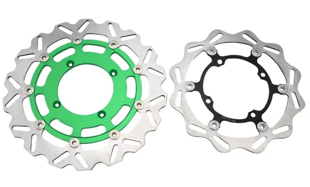 KAWASAKI Dirtbike Motorcycle 320mm 270mm Front Rear Floating Brake Disc Rotor Disk For Kawasaki KX 125 250 250F 450F 2006-2021 KLX450R 2007-2021