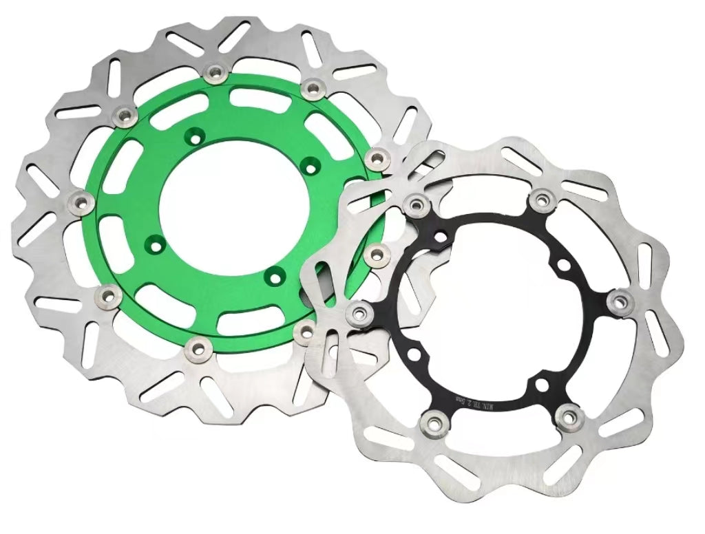 KAWASAKI Dirtbike Motorcycle 320mm 270mm Front Rear Floating Brake Disc Rotor Disk For Kawasaki KX 125 250 250F 450F 2006-2021 KLX450R 2007-2021