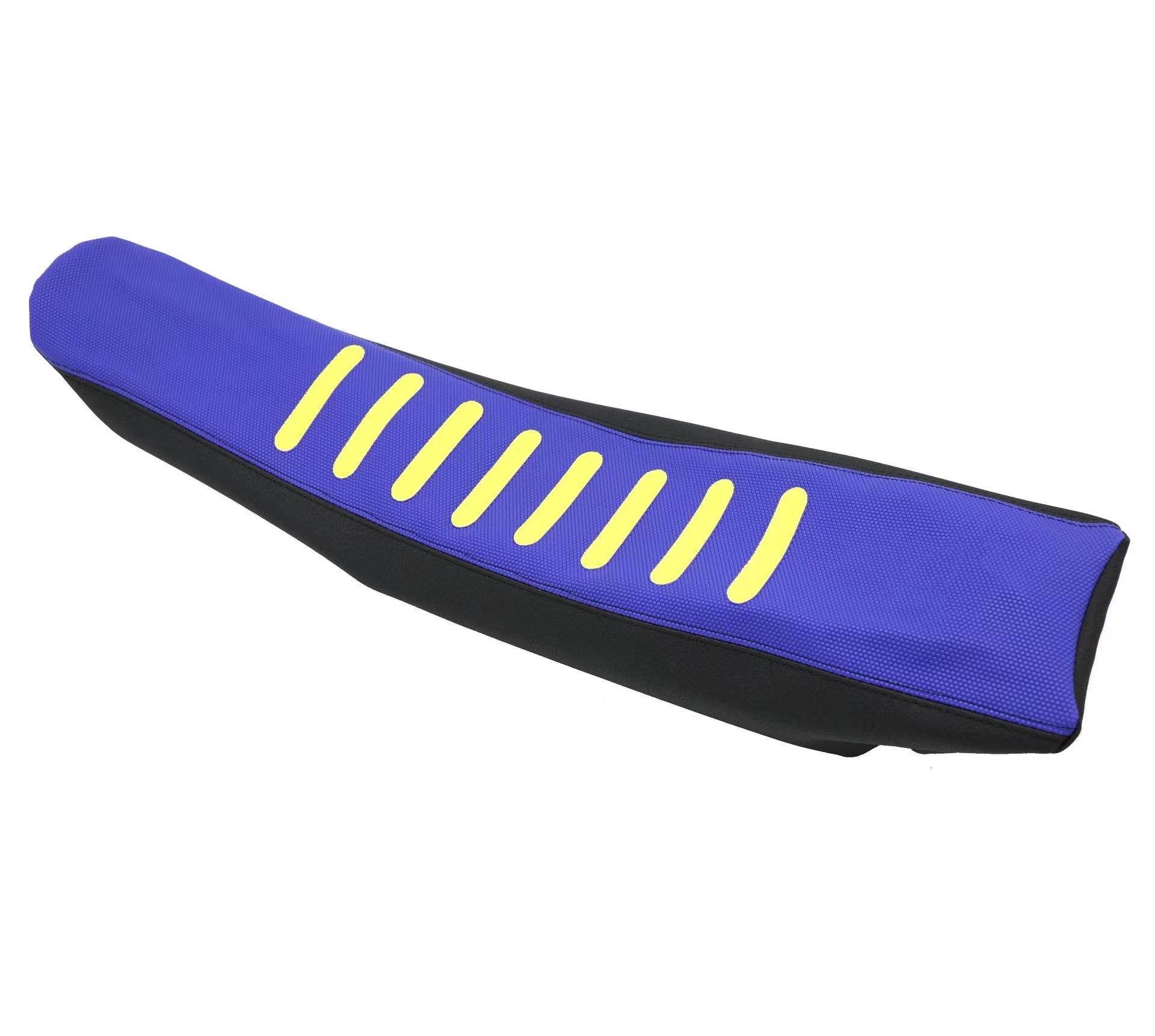 YAMAHA DIRTBIKE PARTS Dirt Bike Seat Cover - Yellow Stripe Universial Seat Cover for Dirt Bike - Motorcycle Motorcross Enduro Seat Covers (Blue