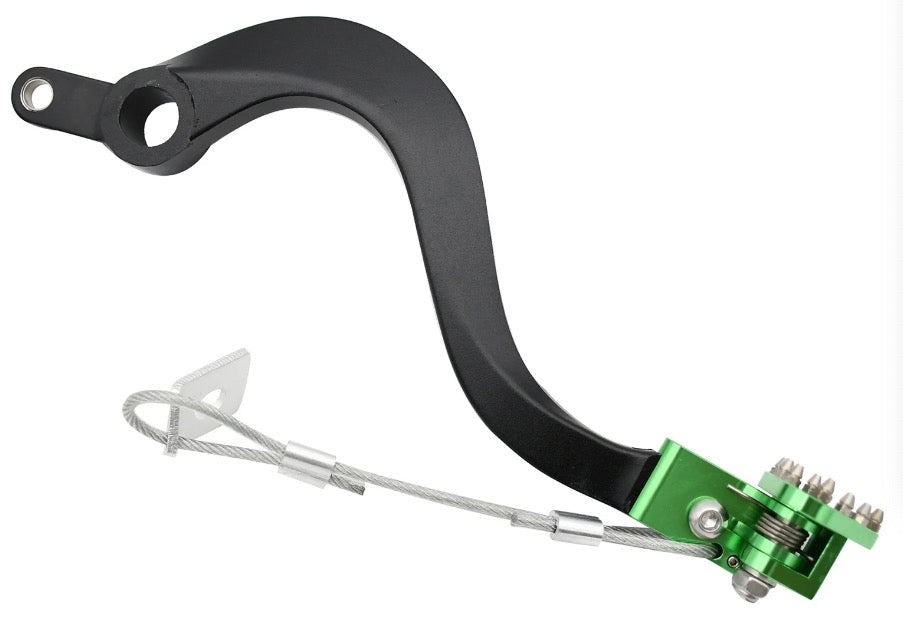 KAWASAKI Dirtbike CNC Aluminum Foot Brake Rear Lever Pedal For KAWASAKI KX250 KX450 2019-2020 KX250F KX450F KLX450R 2006-2018 2019 2020 Universal