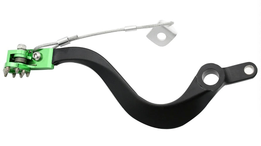 KAWASAKI Dirtbike CNC Aluminum Foot Brake Rear Lever Pedal For KAWASAKI KX250 KX450 2019-2020 KX250F KX450F KLX450R 2006-2018 2019 2020 Universal