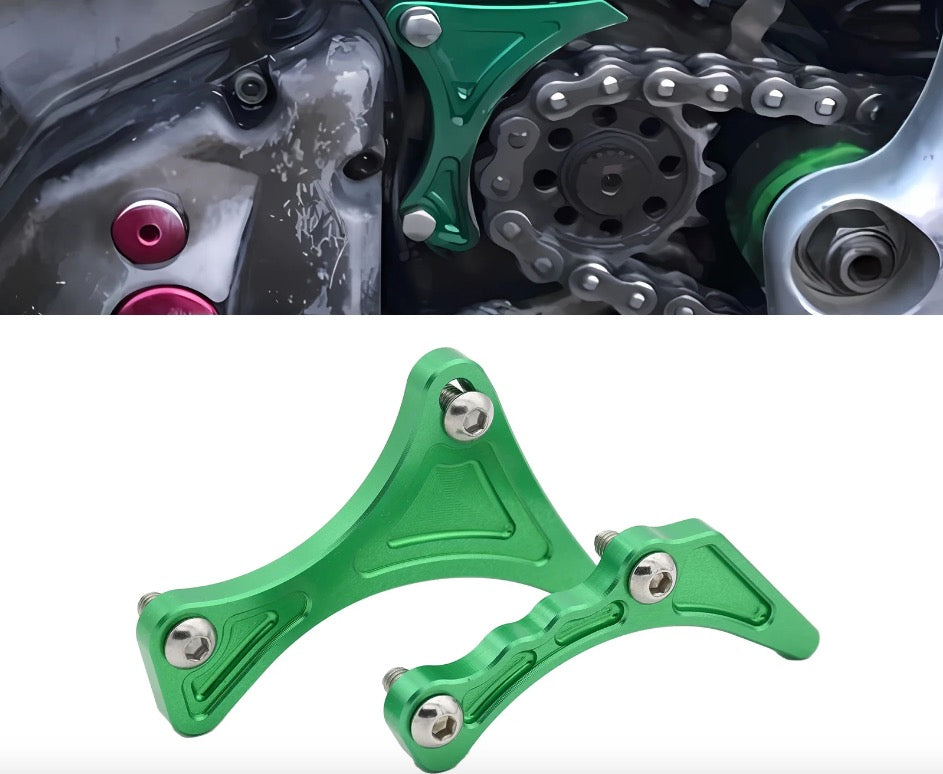 KAWASAKI Dirtbike Motorcycle CNC Case Saver Engine Protector Guard Cover Chain Sprocket Cover For Kawasaki KX250F KX450F KX 250F 450F 2004-2015