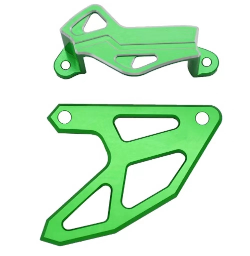 KAWASAKI Dirtbike CNC Aluminium Rear Brake Disc And Brake Caliper Guard Protector For Kawasaki KX250F KX450F KLX450R 2004 2005 2006 2007 2008-2018
