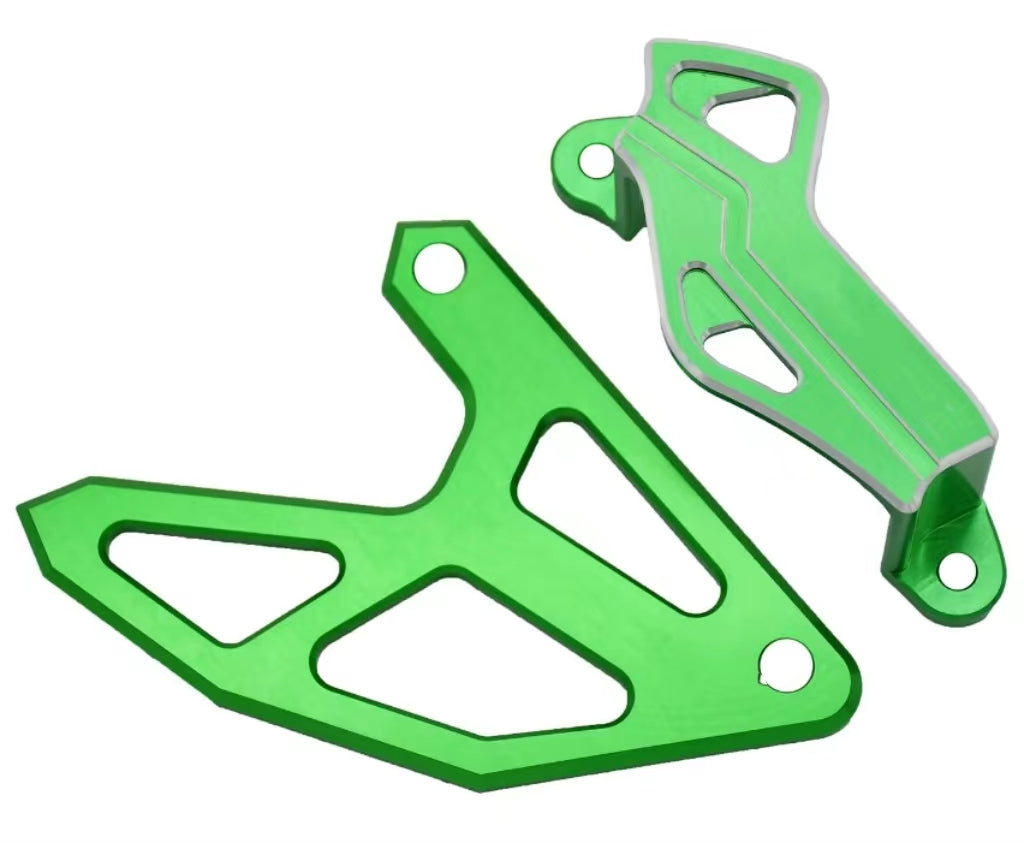 KAWASAKI Dirtbike CNC Aluminium Rear Brake Disc And Brake Caliper Guard Protector For Kawasaki KX250F KX450F KLX450R 2004 2005 2006 2007 2008-2018