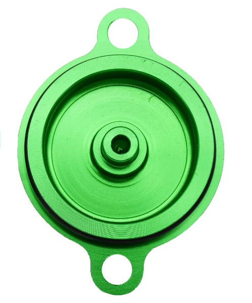 KAWASAKI Dirtbike CNC Aluminum Billet Oil Filter Cover Cap For Kawasaki KX250F KX450F KX 250F 450F 2005-2018 Motorcycle Dirt Bike Universal Parts