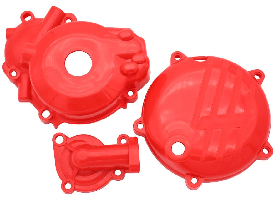 KAYO ZONGSHEN Dirtbike Plastic Clutch Guard Ignition Protector Engine Protection Water Pump Cover For Zongshen NC250 NC450 KAYO T4 K4 T6 K6